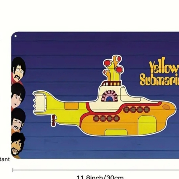 Yellow Submarine Decorative Sign - Picture 3 of 5